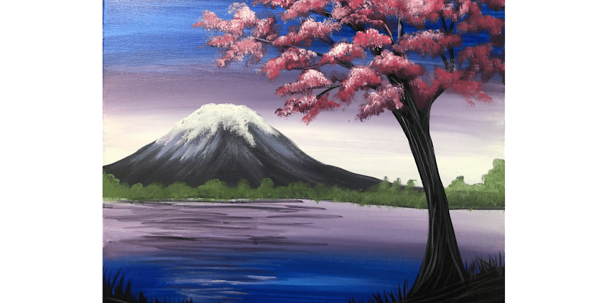 Dusk at Mt. Fuji - Paint and Sip in Tyler | Classpop!\u2122