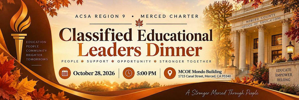 2026 Classified Educational Leaders (CEL) DINNER