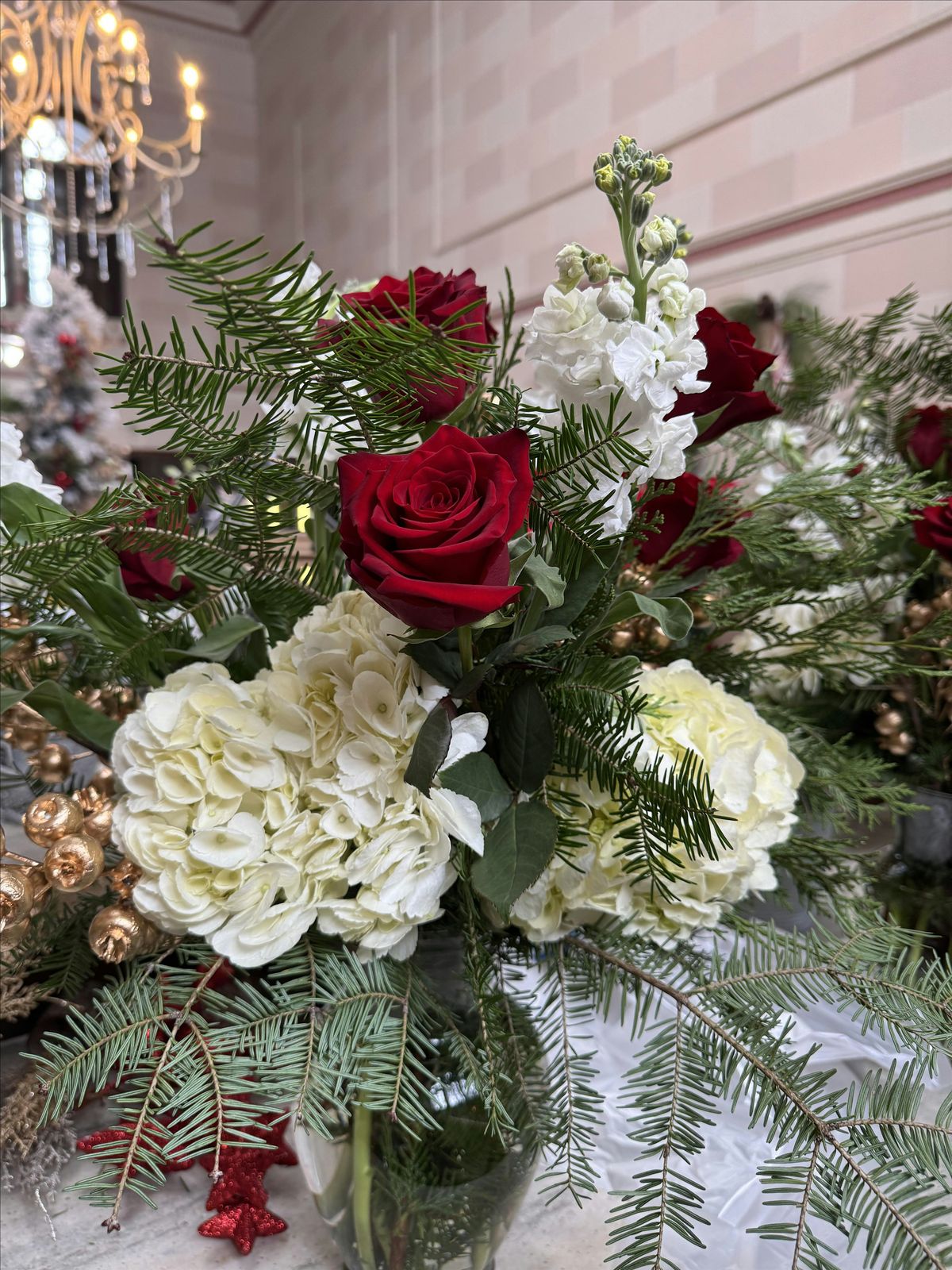 Large Christmas  Vase Class