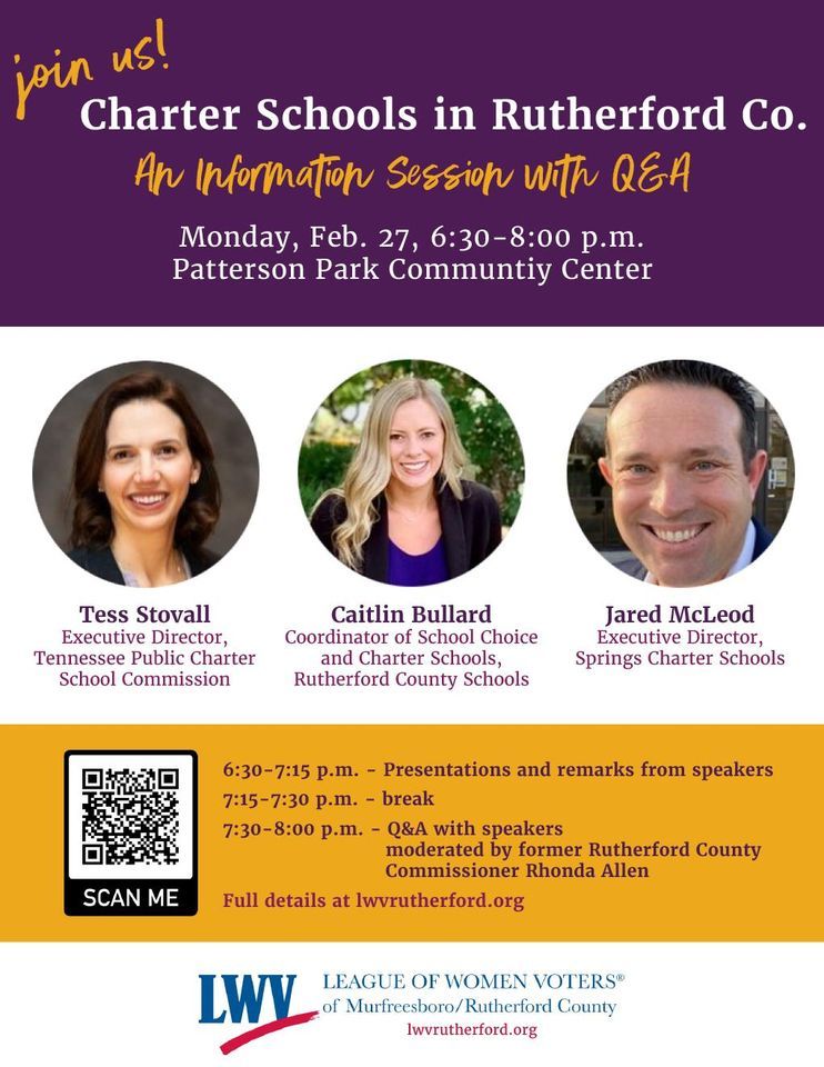 Charter Schools in Rutherford County An Information Session with Q&A
