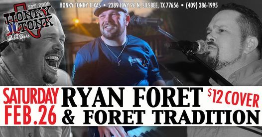 Ryan Foret & Foret Tradition - MARDI GRAS PARTY | HonkyTonk Texas Ryan Foret & Foret Tradition - MARDI GRAS PARTY | HonkyTonk Texas