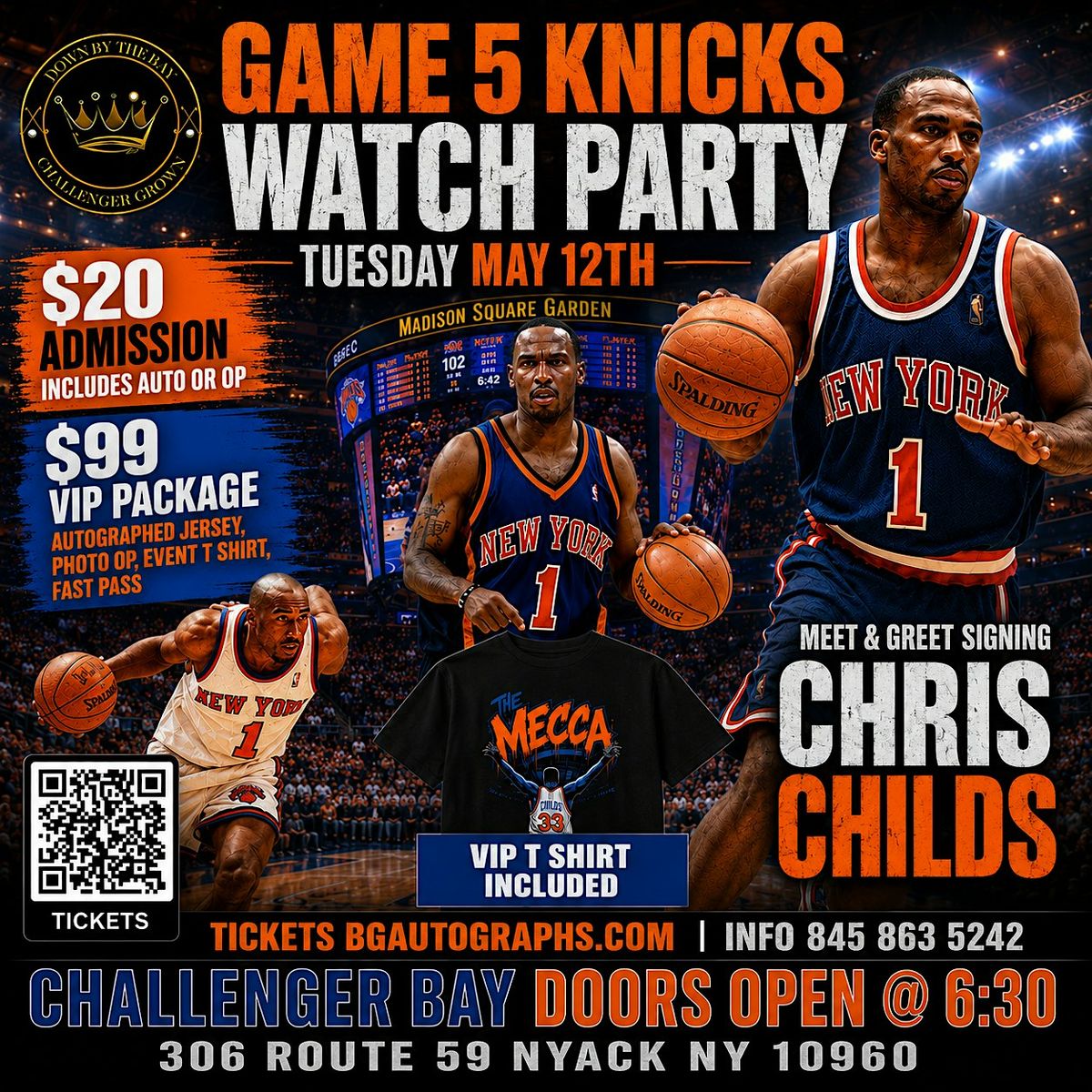 KNICKS WATCH PARTY WITH CHRIS CHILDS GAME 5