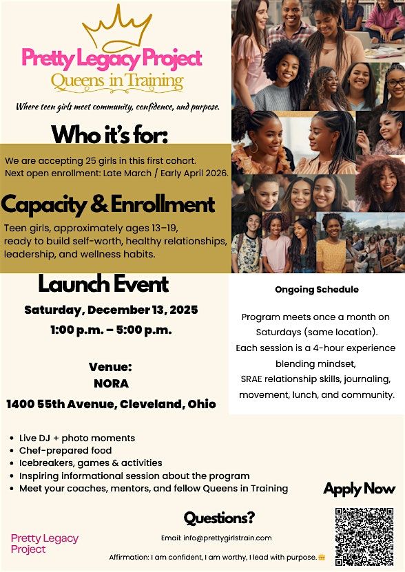 Pretty Legacy Project: Queens in Training Launch Party