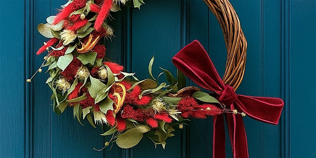 Modern Christmas wreath workshop \u2013 long-lasting design