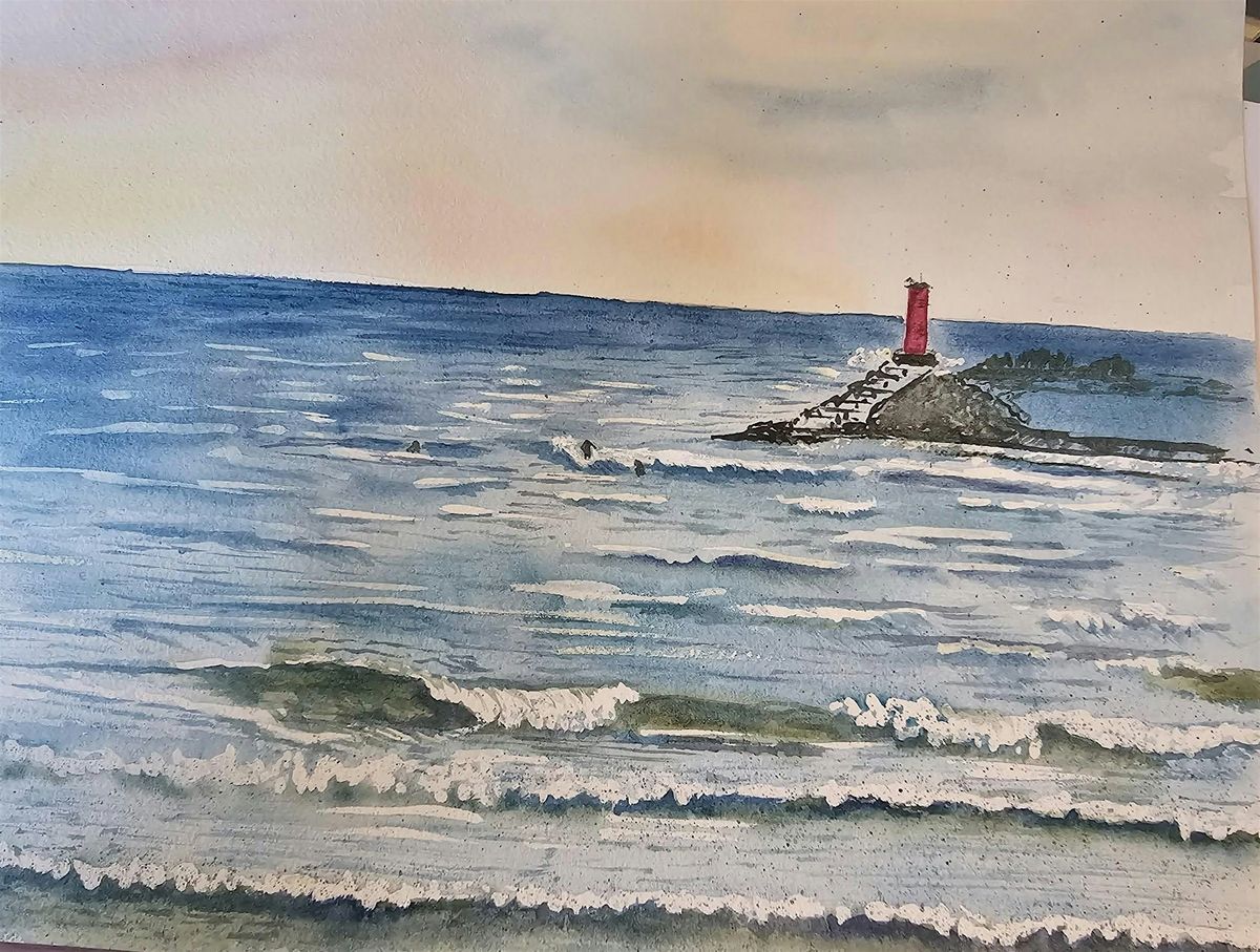 Creating Memories: Painting in the Malibu of the Midwest Watercolor Class