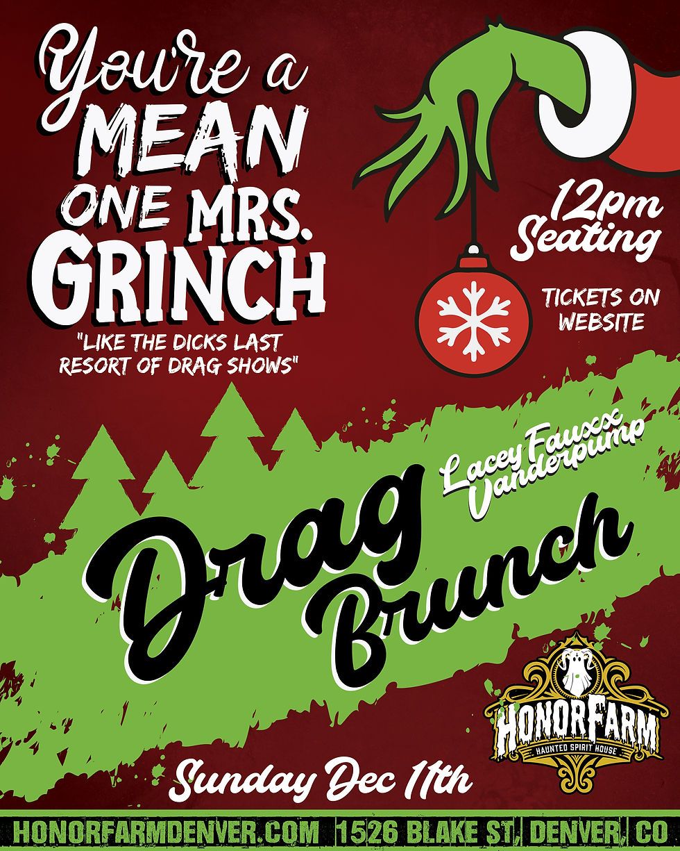 Grinch Drag Brunch at Funny Bone - Des Moines
