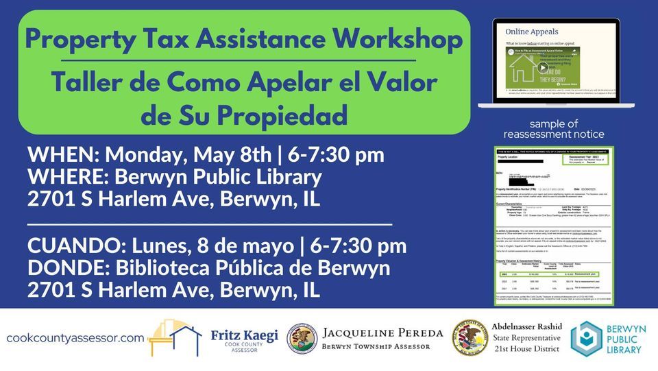 Berwyn Property Tax Assistance Berwyn Taller de Como Apelar