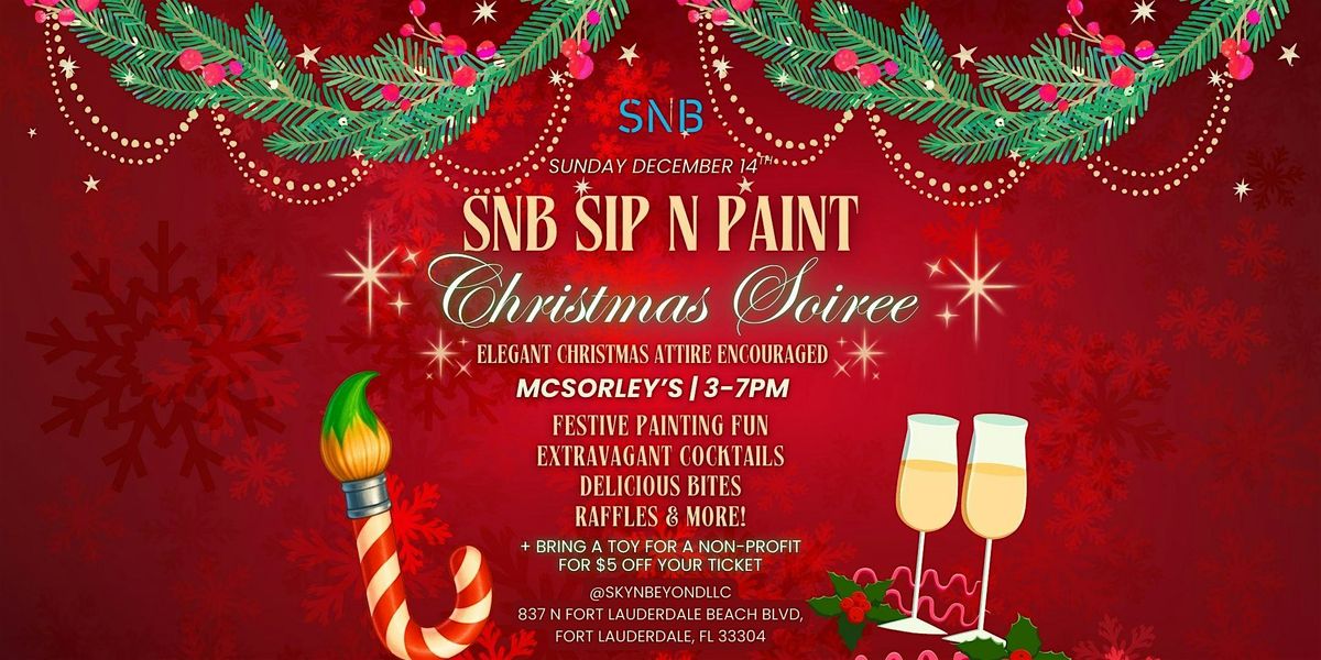 12\/14 - SnB Sip n Paint: Christmas Soiree Edition