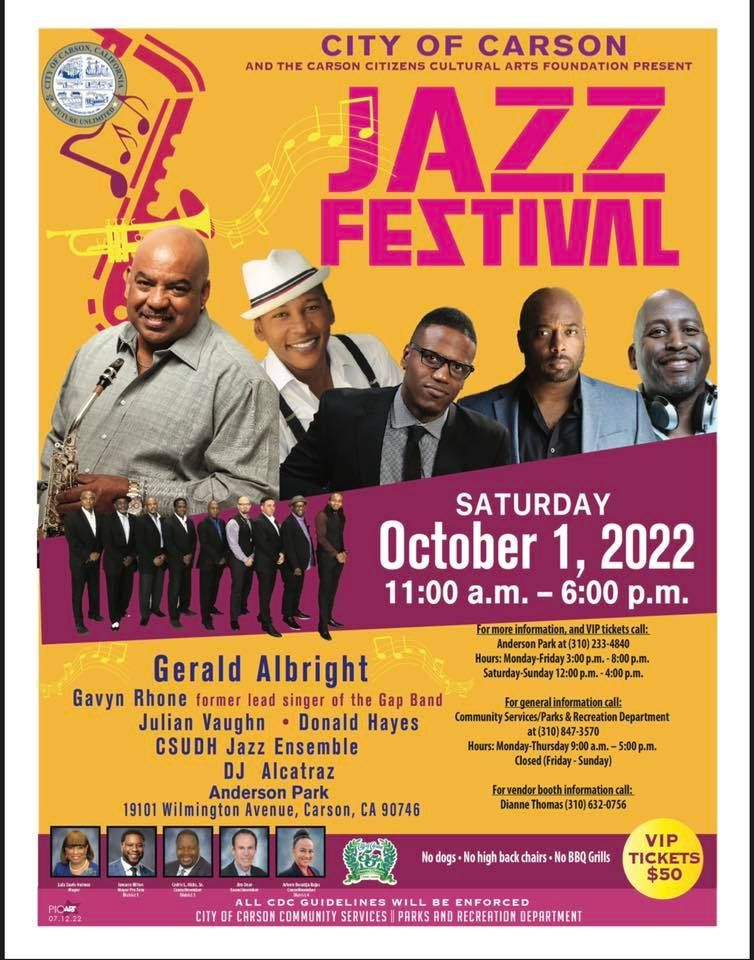 2022 Carson Jazz Festival Anderson Park, Carson, CA October 1, 2022