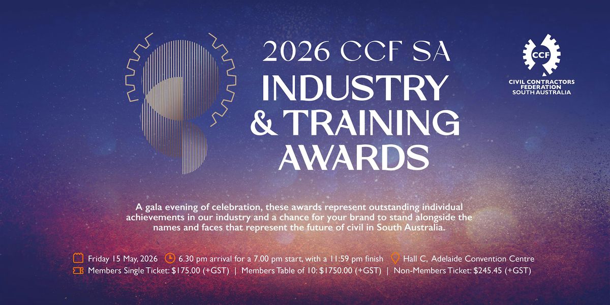 CCF SA Industry & Training Awards 2026