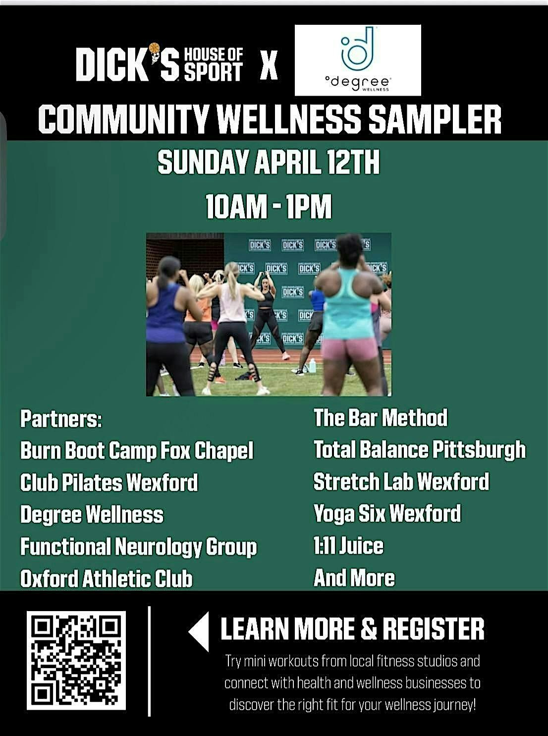 Community Wellness Sampler at DICK'S House of Sport, Pittsburgh on 12th ...