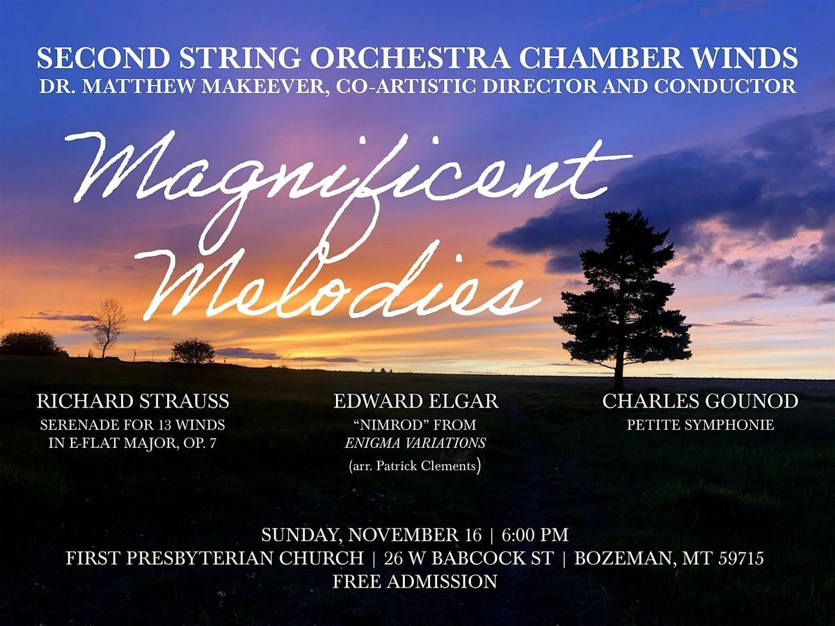 Second String Orchestra Chamber Winds Fall Concert