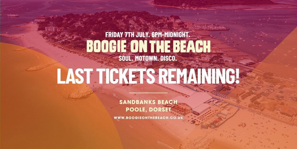 Boogie on the Beach (last tickets remaining!) | Sandbanks Beach ...