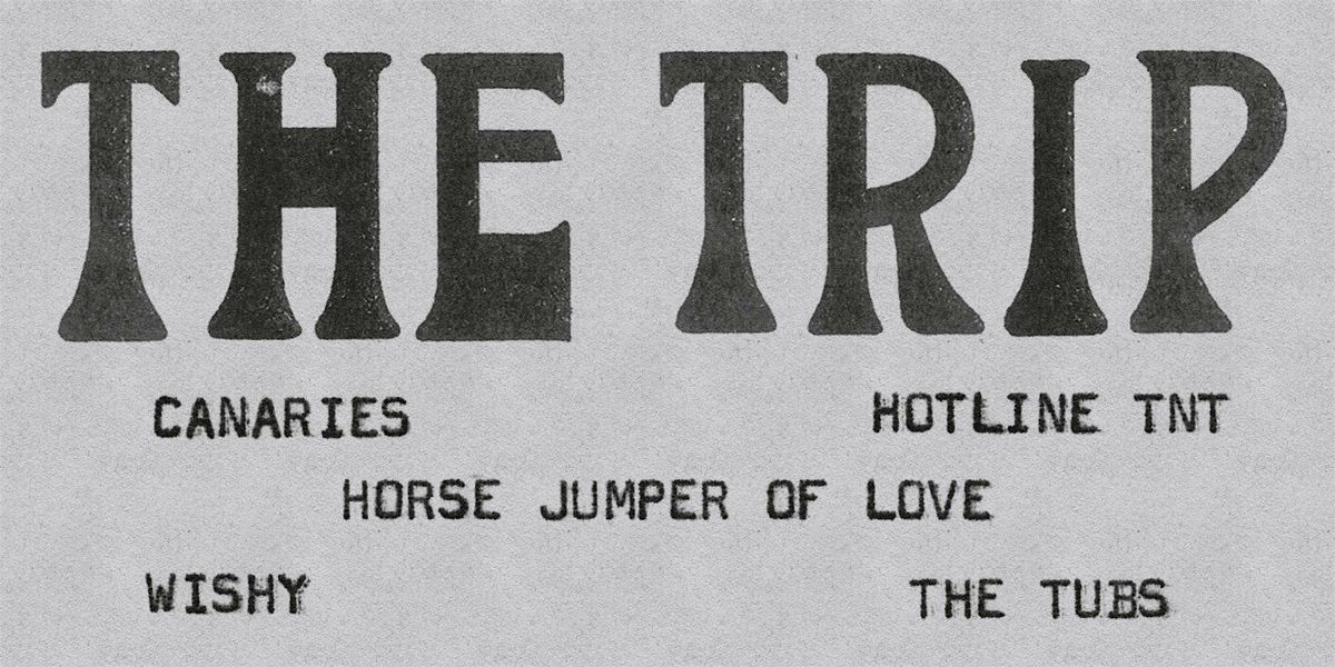 The TRIP 2 - Canaries, Hotline TNT, The Tubs, Horse Jumper of Love, Wishy