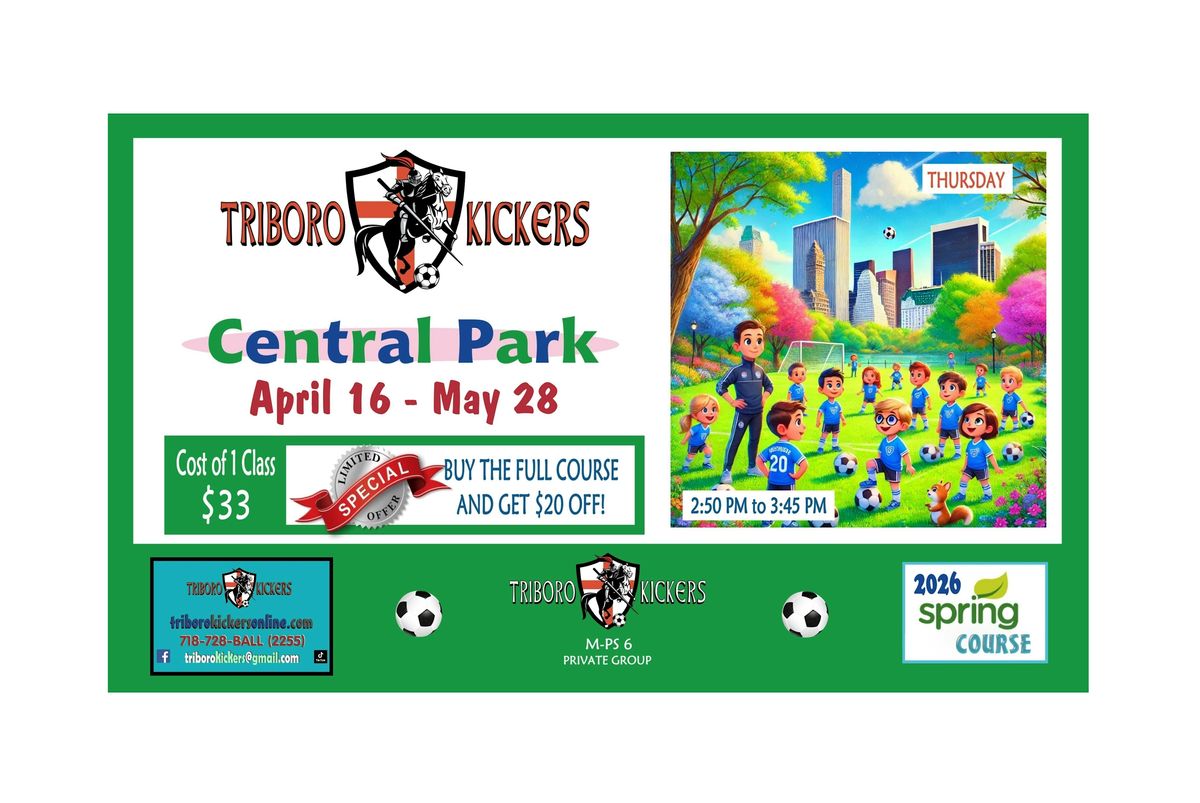 TRIBORO KICKERS \u2013 Soccer Classes for kids in Central Park