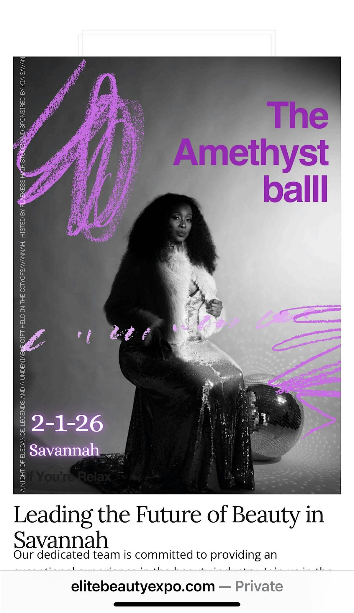 The Amethyst Legend Beauty Ball