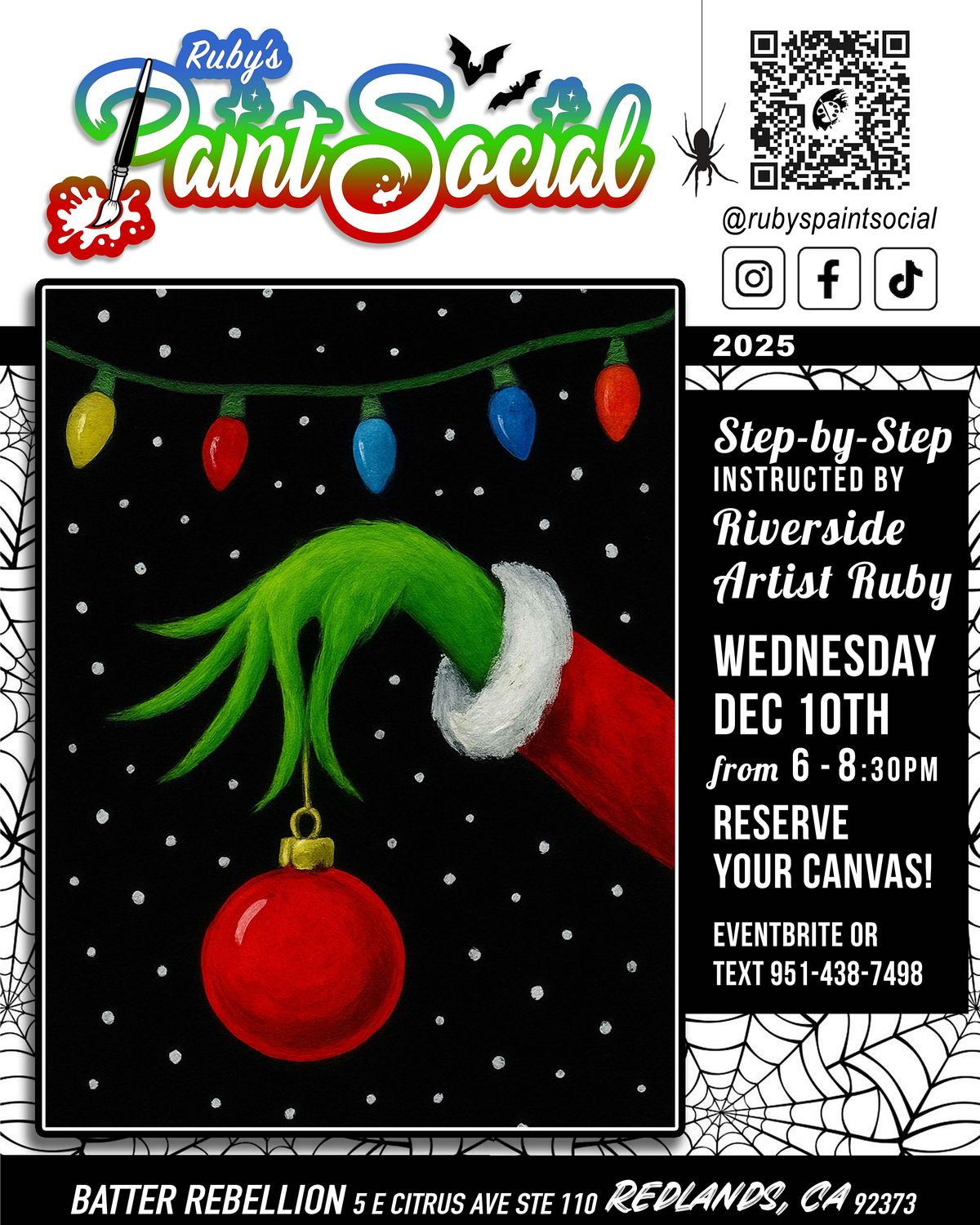 Paint n'  Sip Event!! You're a Mean One!! BLACK FRIDAY SPECIAL!!