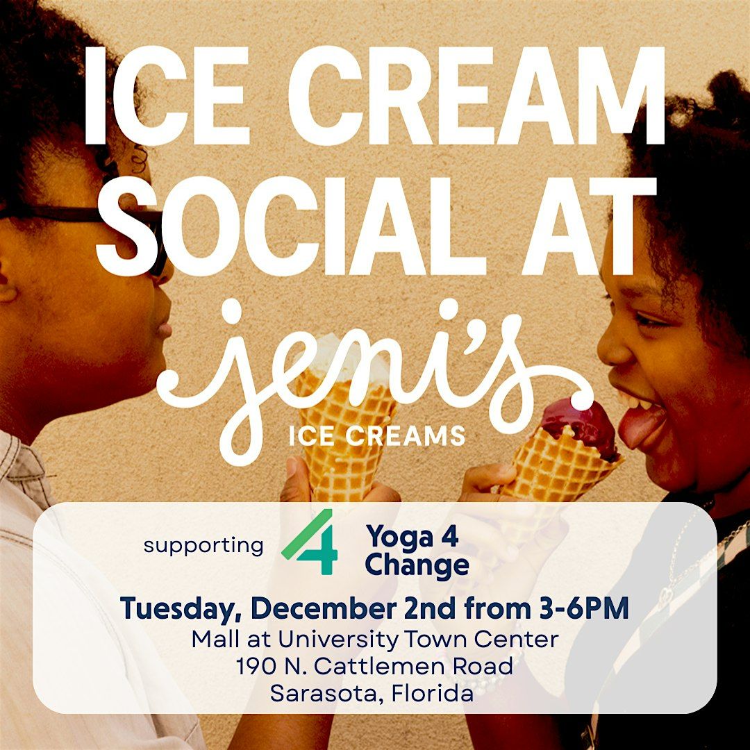Ice Cream Social at Jeni's Sarasota supporting Yoga 4 Change