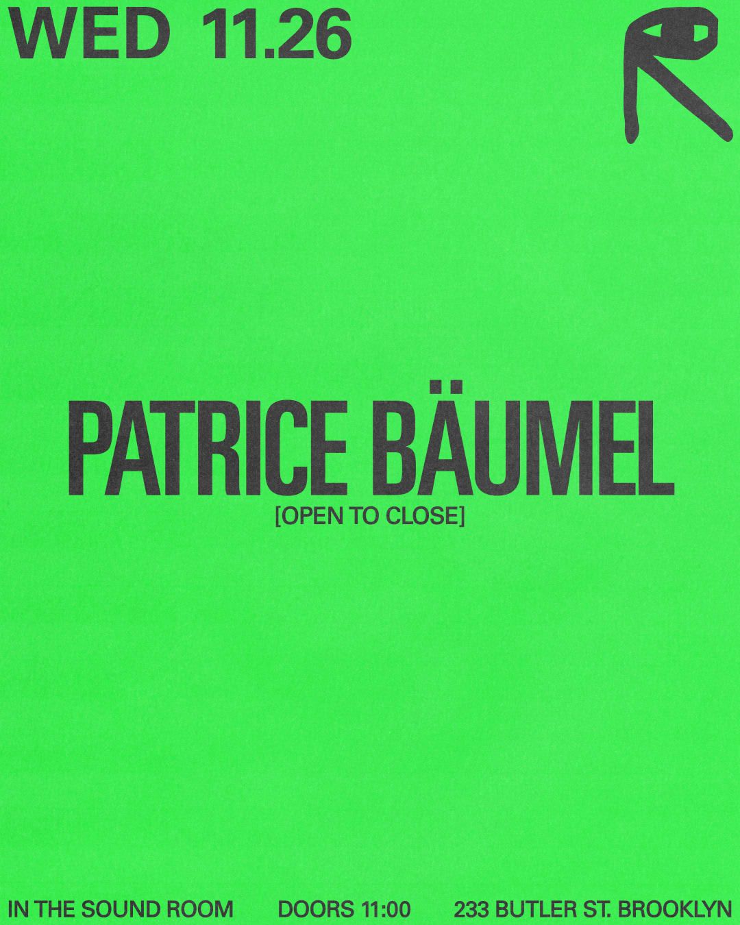 Patrice Baumel at Audio