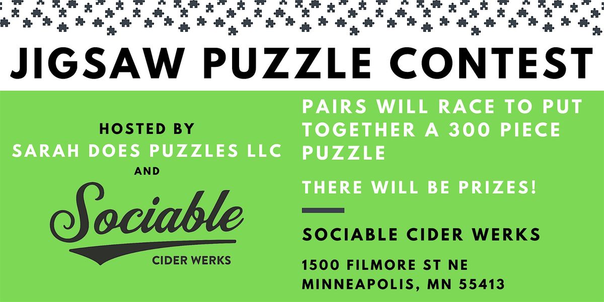 Pairs Jigsaw Puzzle Contest at Sociable Cider - February 2026