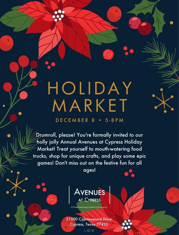 Holiday Market Avenues at Cypress December 8, 2023