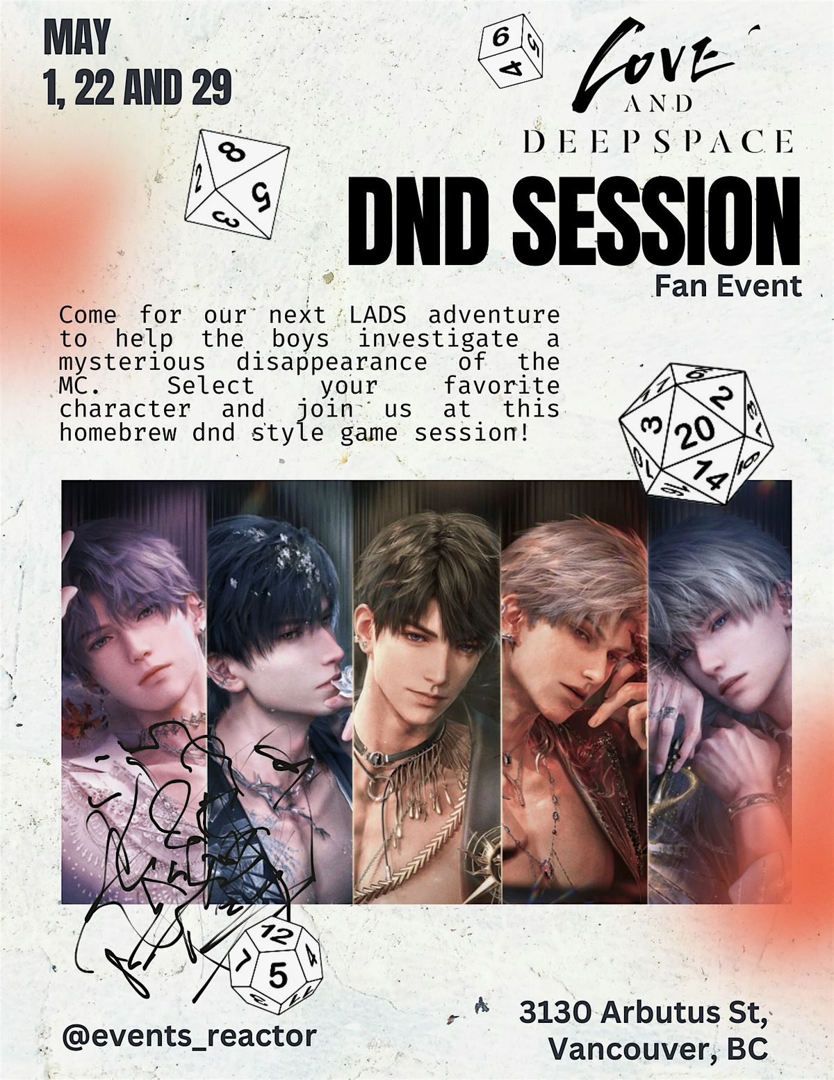 Love and Deepspace Fan Event | DND Session