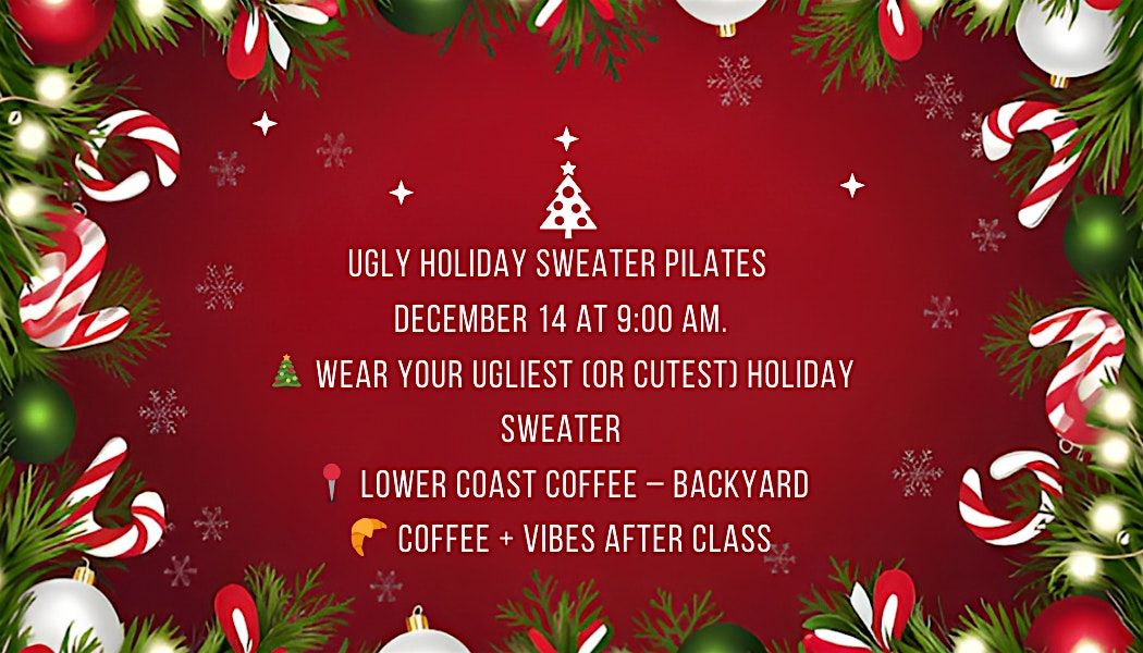 Ugly Holiday Sweater Pilates