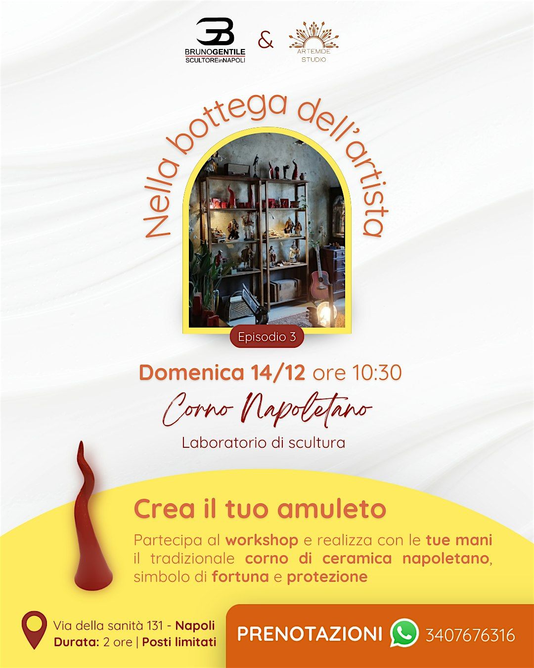 Nella bottega dell'Artista - workshop di ceramica