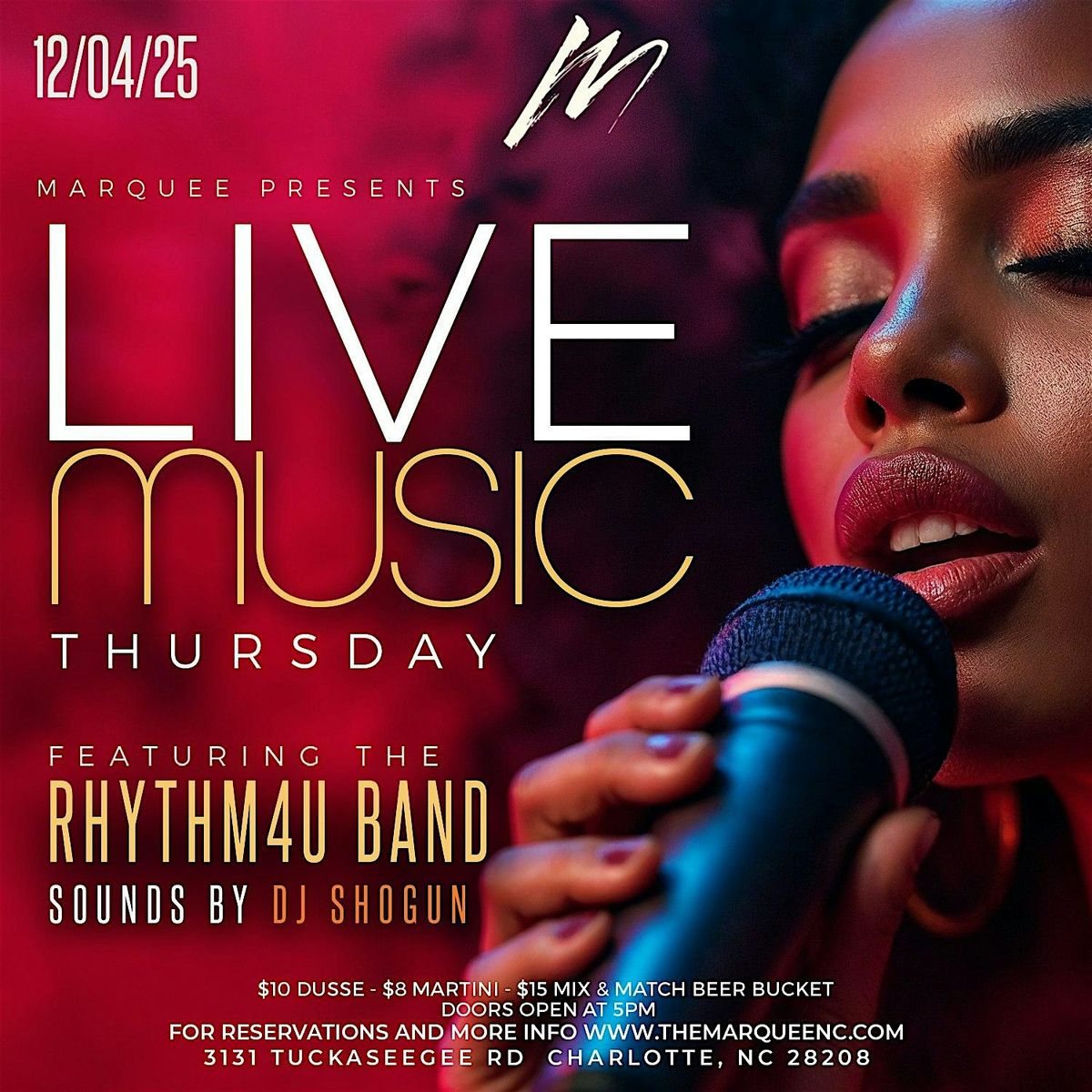 Live Music Thursday at Marquee Charlotte