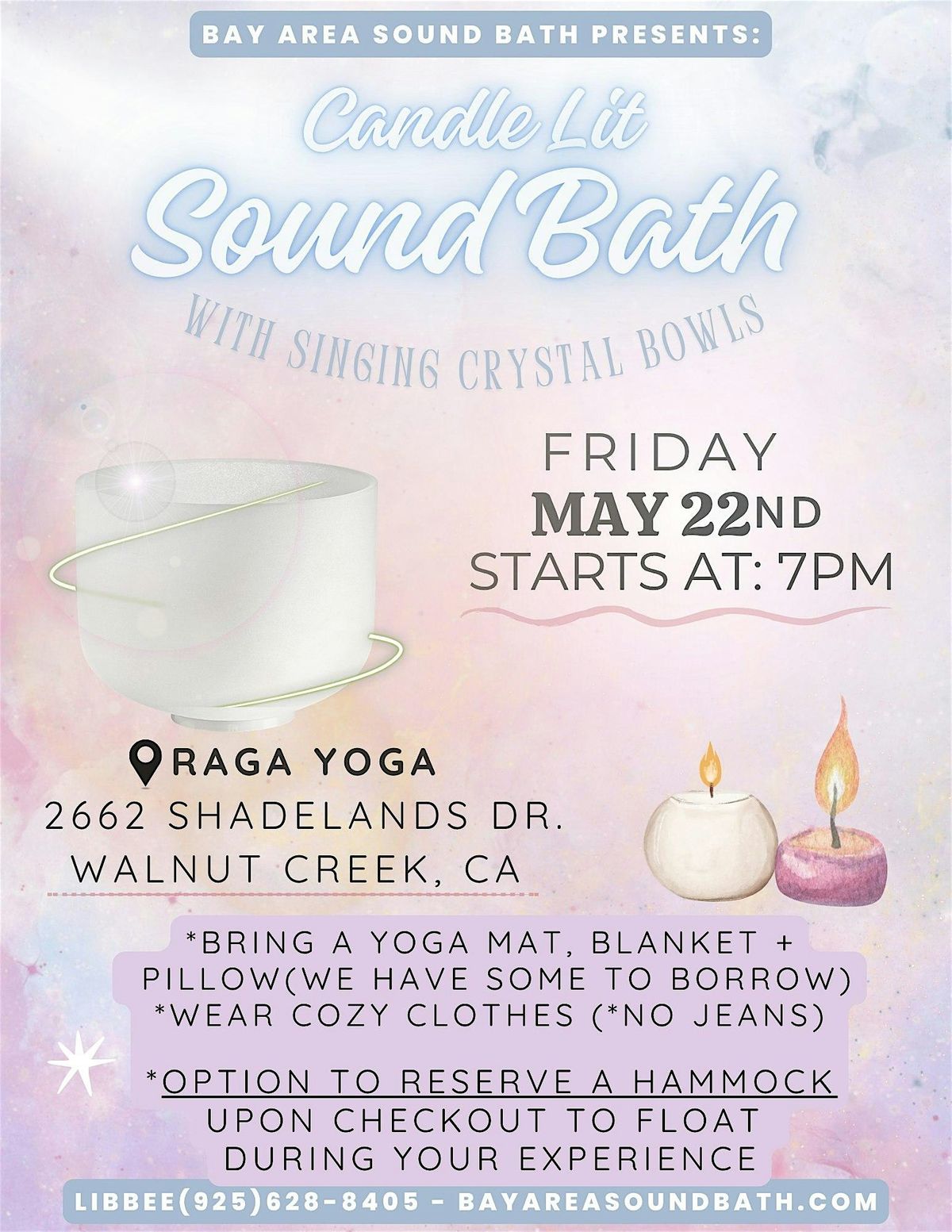 Candle-Lit Sound Bath with Hammock Option