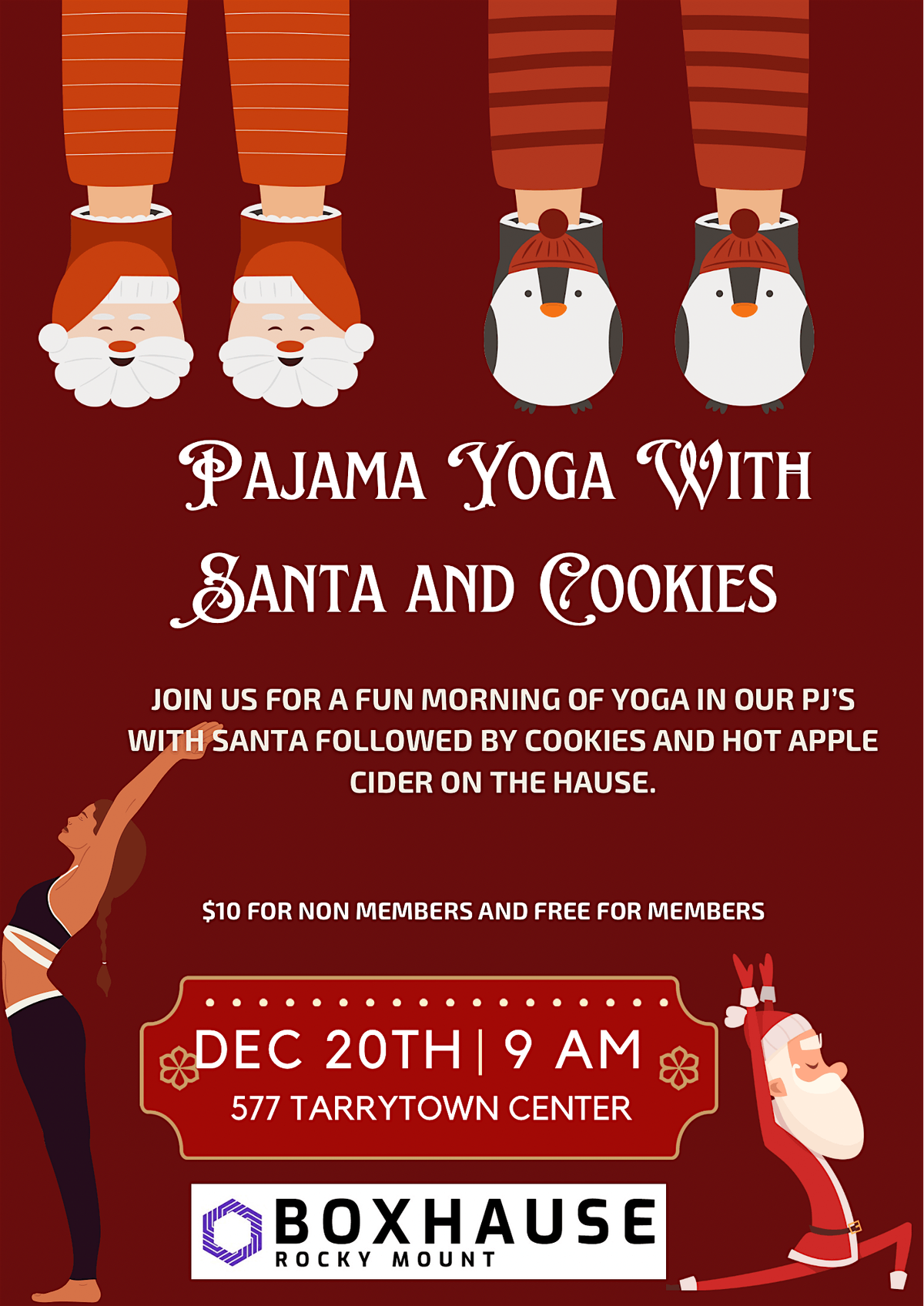Pajama Yoga with Santa