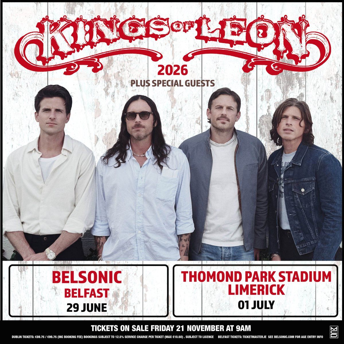 Kings of Leon Belfast Tickets