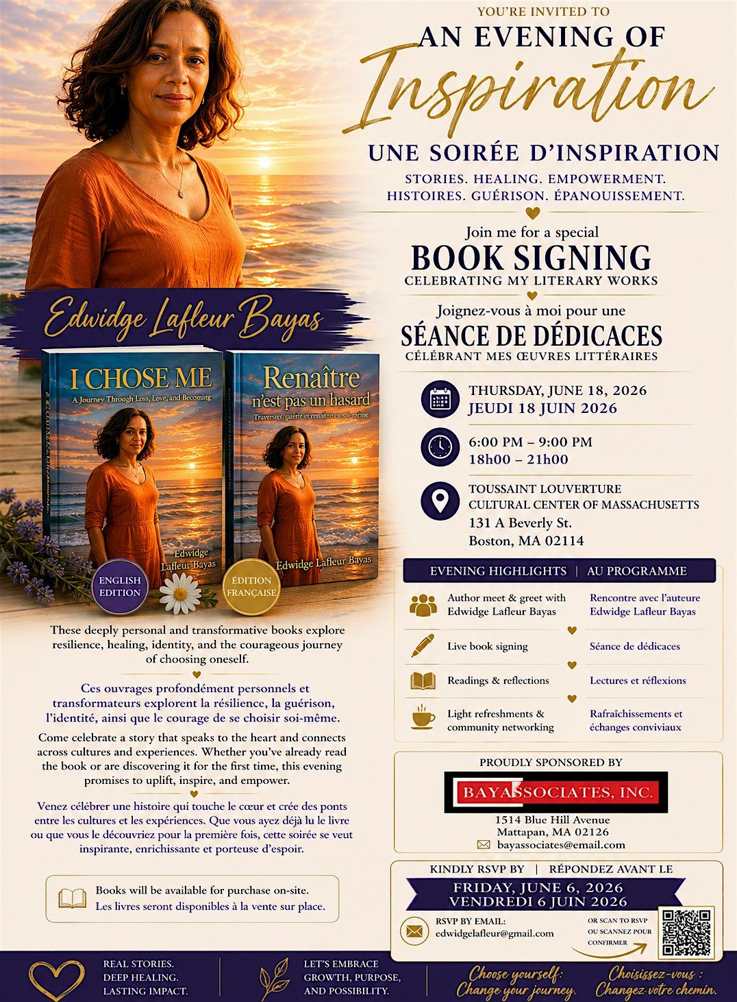 I Chose Me & Rena\u00eetre n\u2019est pas un hasard \u2014 Book Signing