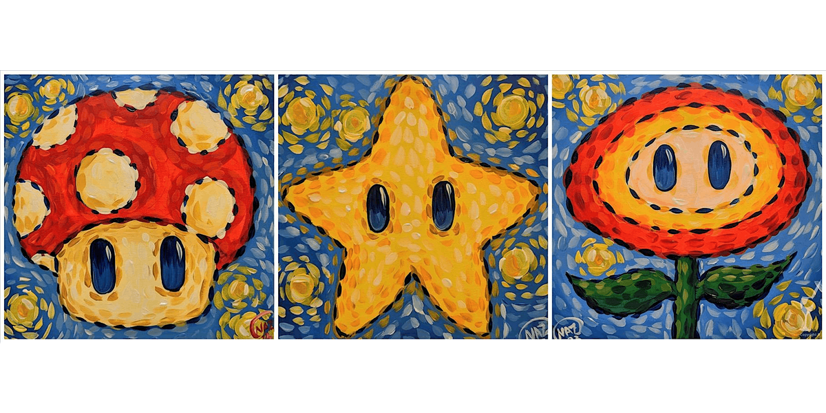 Mario Kart Fun! - Paint and Sip in Houston | Classpop!\u2122