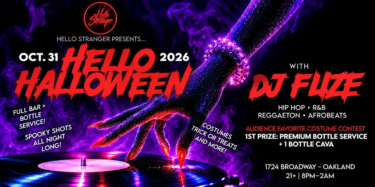 Hello Halloween 2026! Oaklands Halloween Dance Party! at Hello Stranger ...
