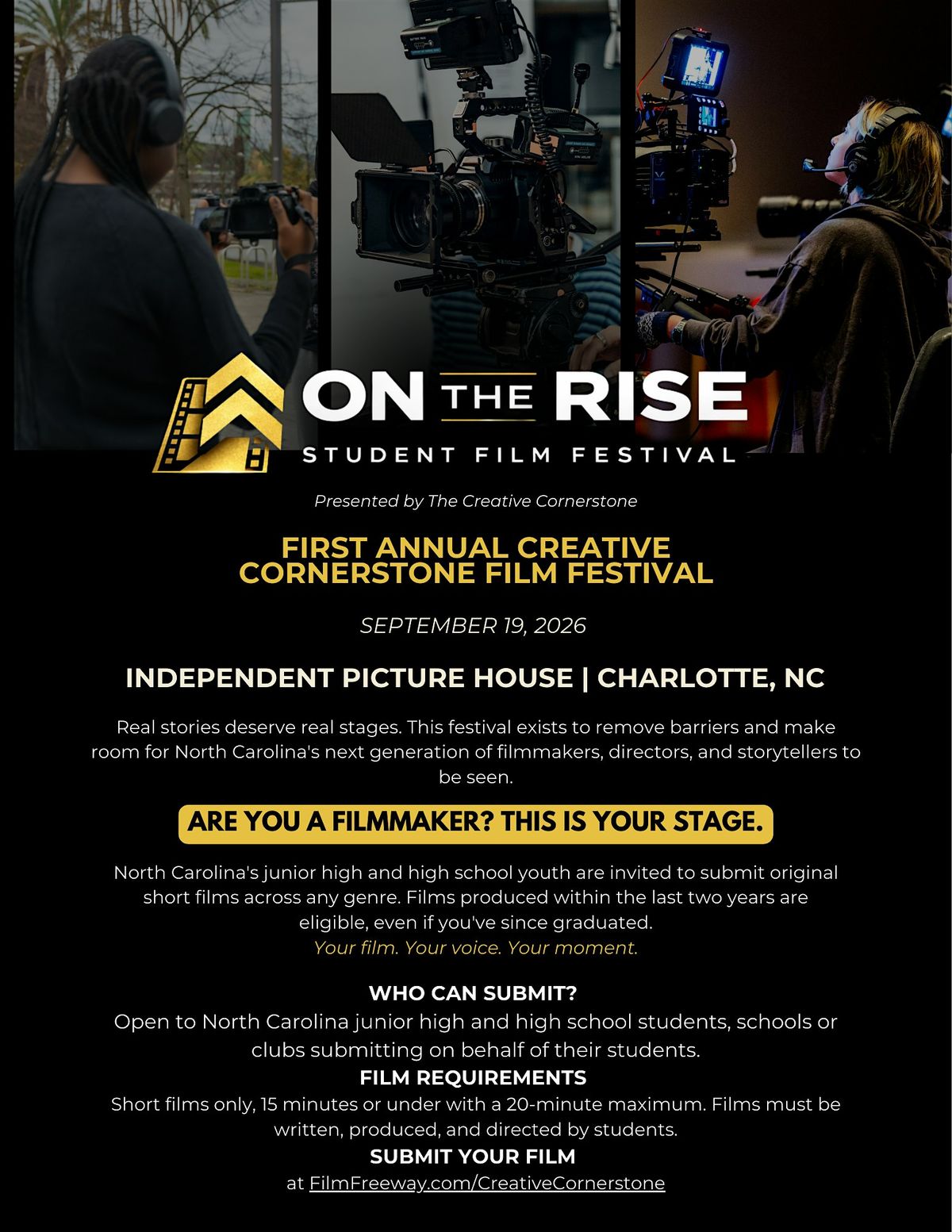 On The Rise Student Film Festival - Charlotte's First Student Film Showcase