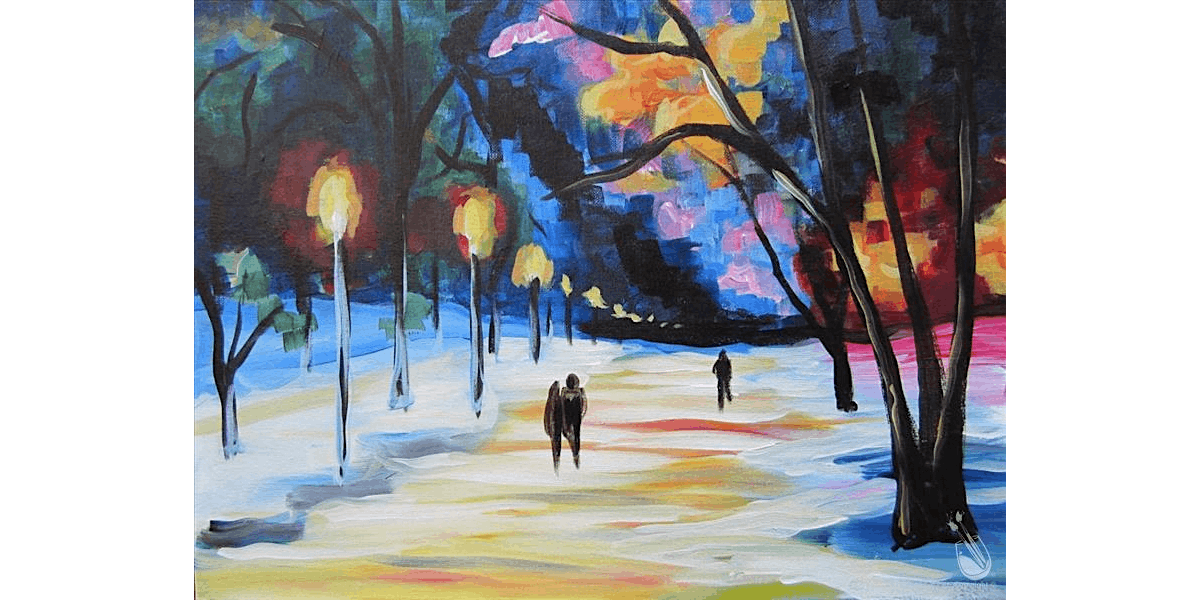 Romantic Winter Stroll - Paint and Sip in Denver | Classpop!\u2122