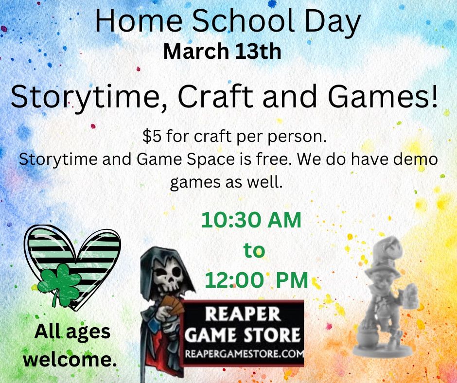 Homeschool Day at Reaper Game Store Reaper Game Store, Denton, TX