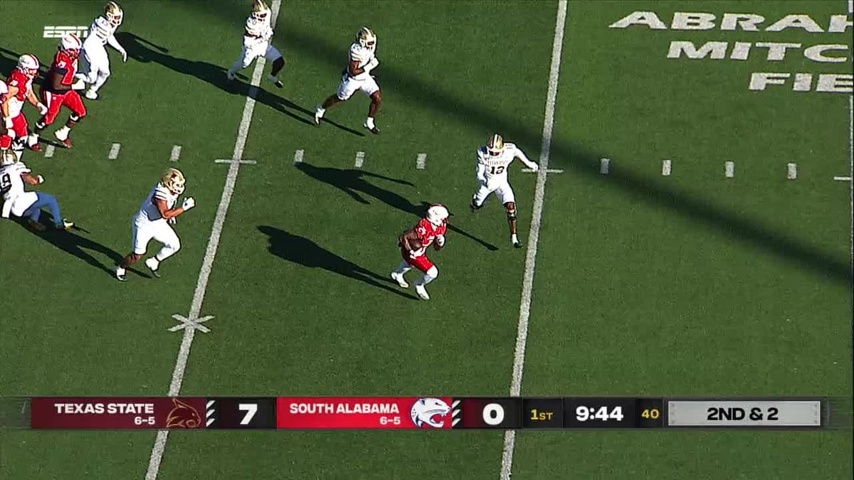 Parking South Alabama Jaguars at Texas State Bobcats Football