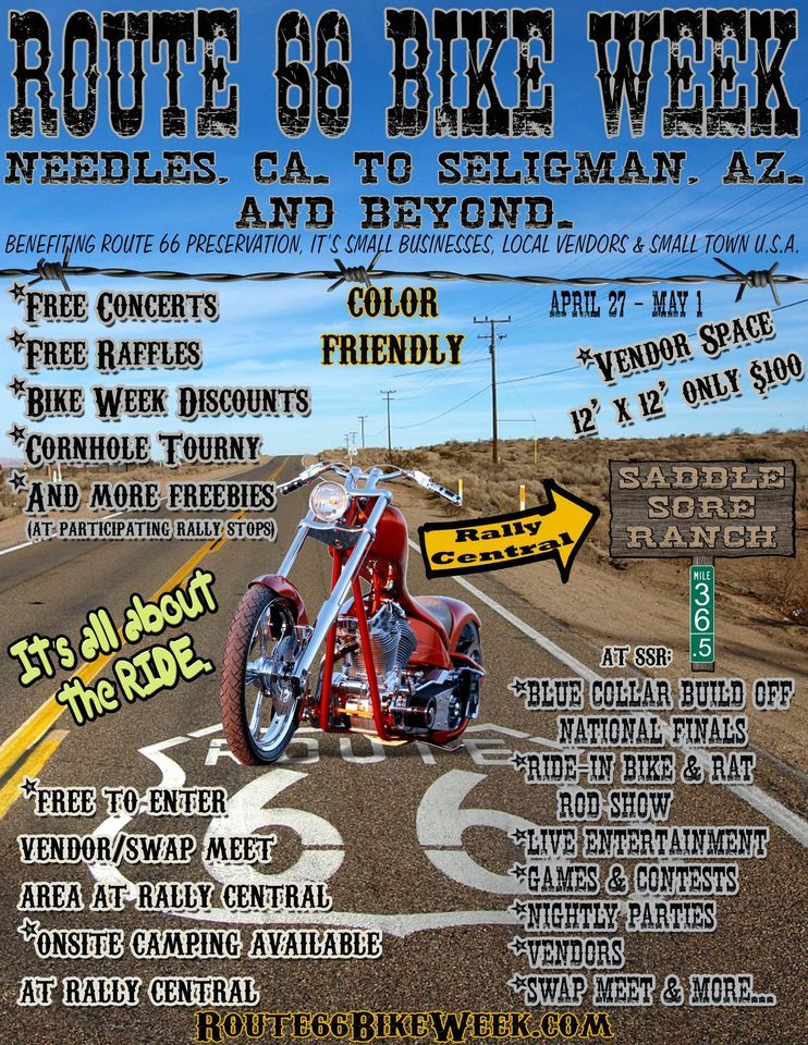 Route 66 Bike Week 2025 Saddle Sore Ranch Arizona Route 66