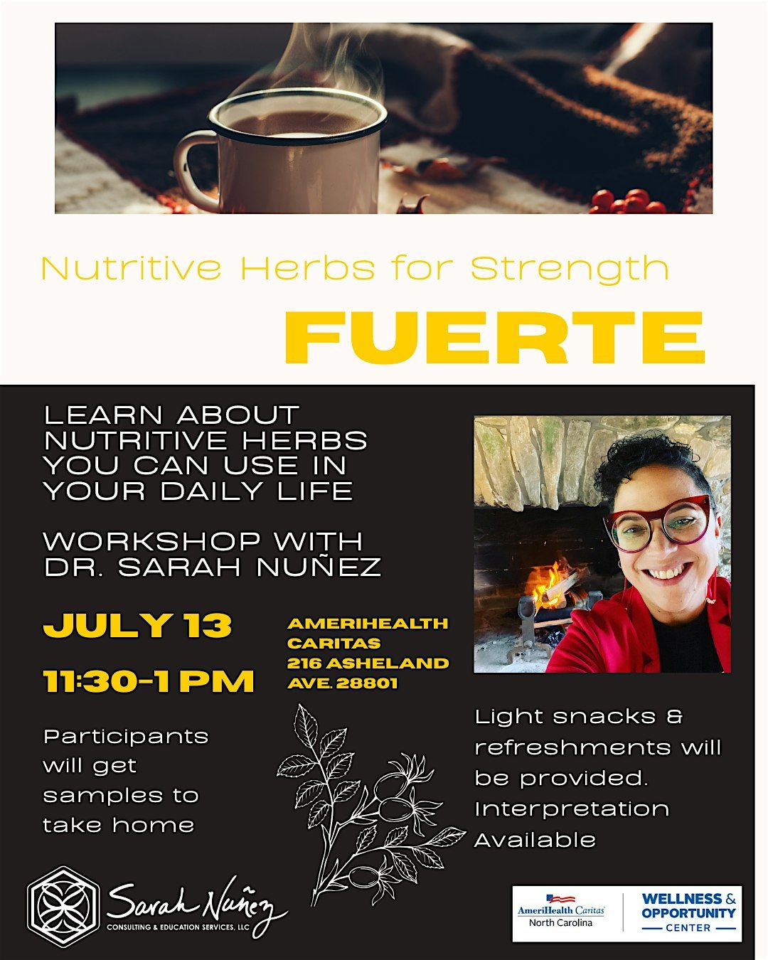 FUERTE: Nutritive Herbs for Strength Workshop w\/ Dr. Sarah Nunez (FREE)