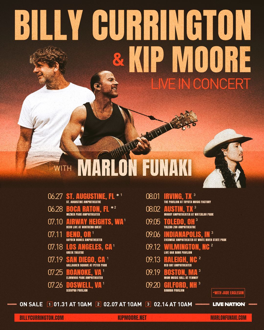 Billy Currington & Kip Moore
