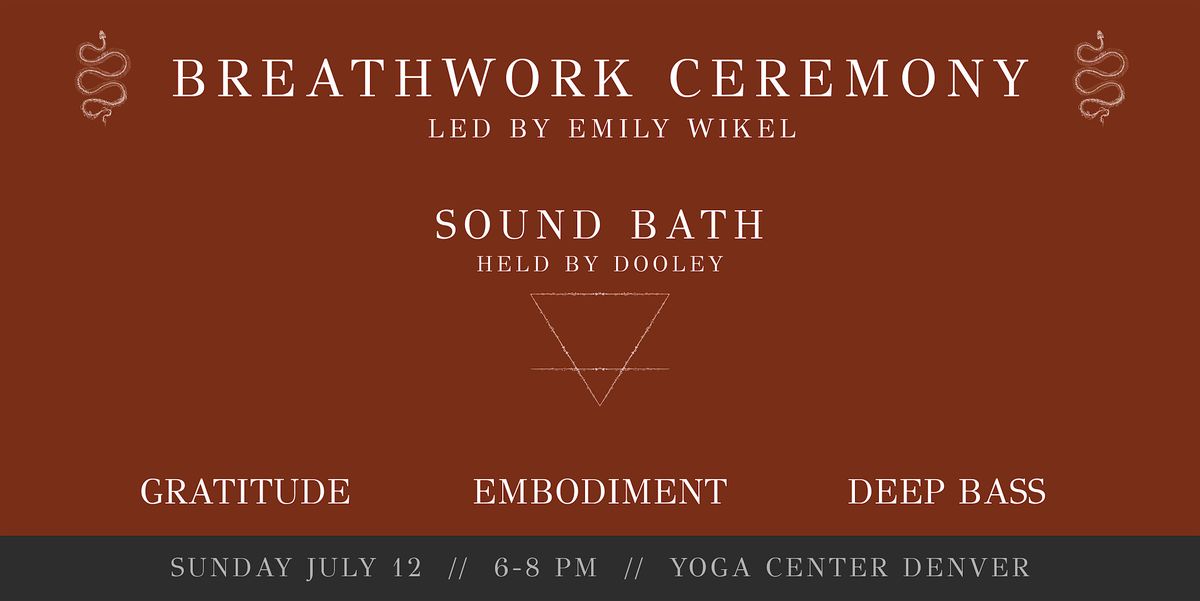 Breathwork & Bass: A Journey Guided by Gratitude with Emily & Dooley