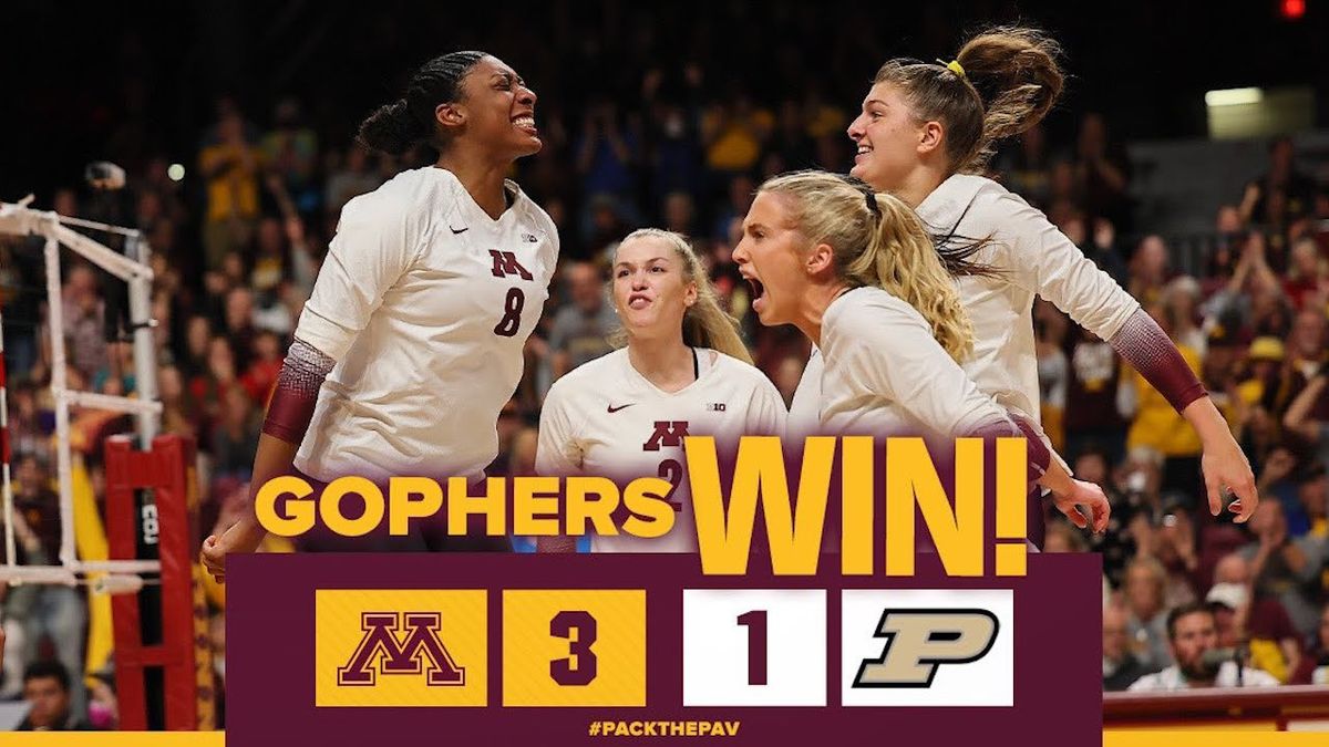 Minnesota Golden Gophers at Purdue Boilermakers Womens Volleyball at Holloway Gymnasium