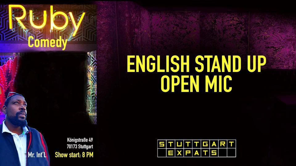 Ruby Comedy - English Stand-Up Open Mic