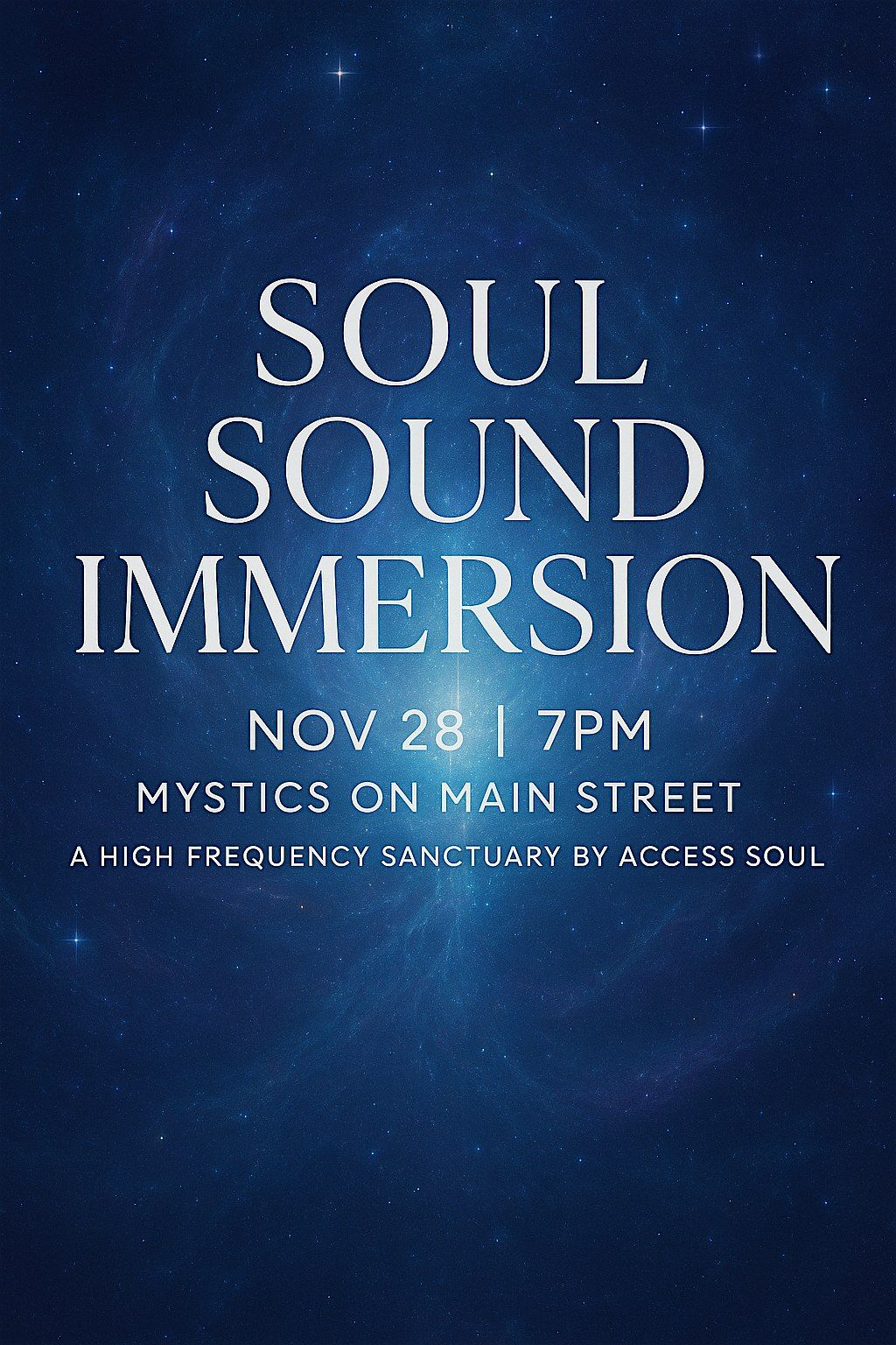 HEALING FOR THE HOLIDAYS: SOUL SOUND IMMERSION