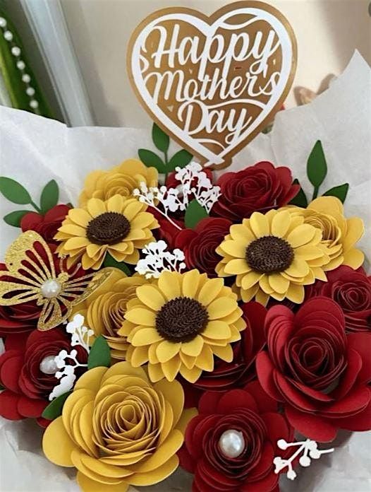 Sip, Snip & Blooms- Blooms for Mum, Paper Flower Workshop