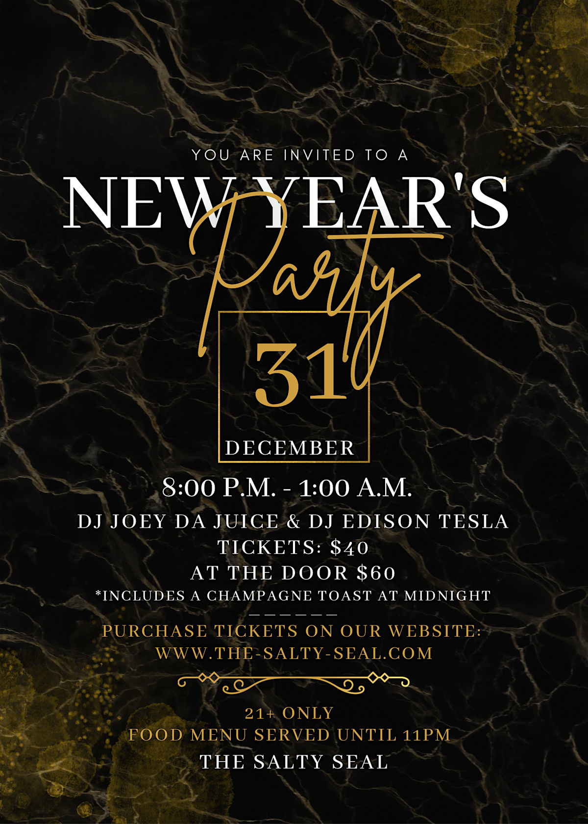 New Years Party @ The Salty Seal