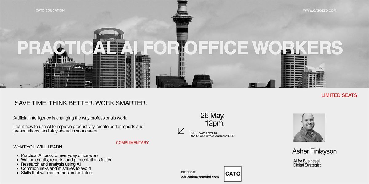 Practical AI for Office Workers. Save Time. Think Better. Work Smarter.