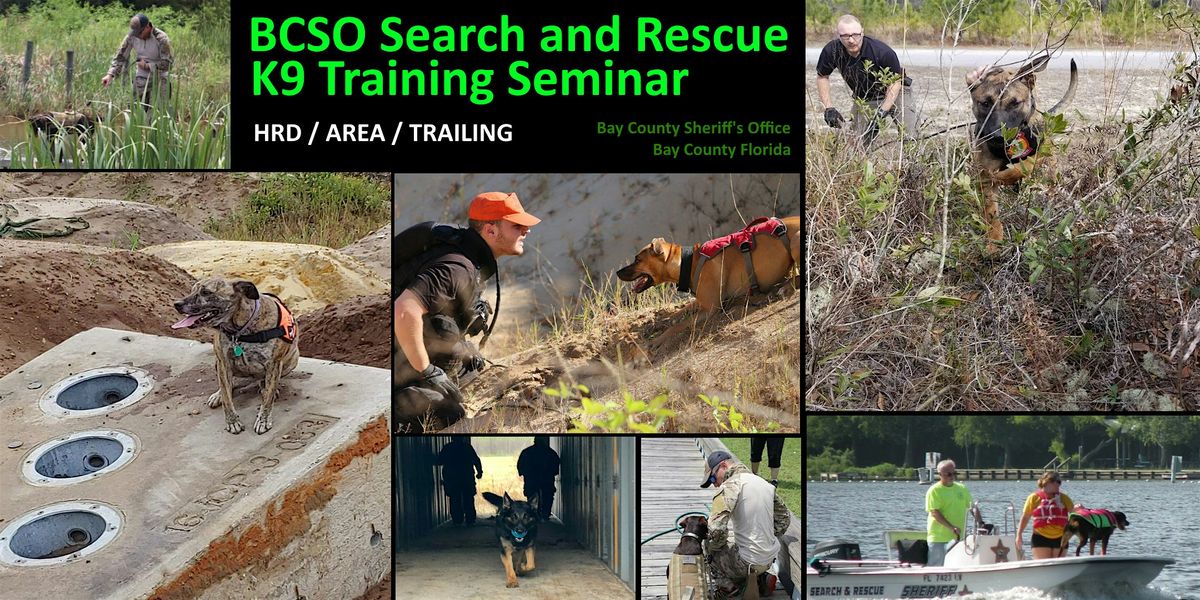 2026 SAR K9 Training - Trailing, HRD & Area Search Seminar